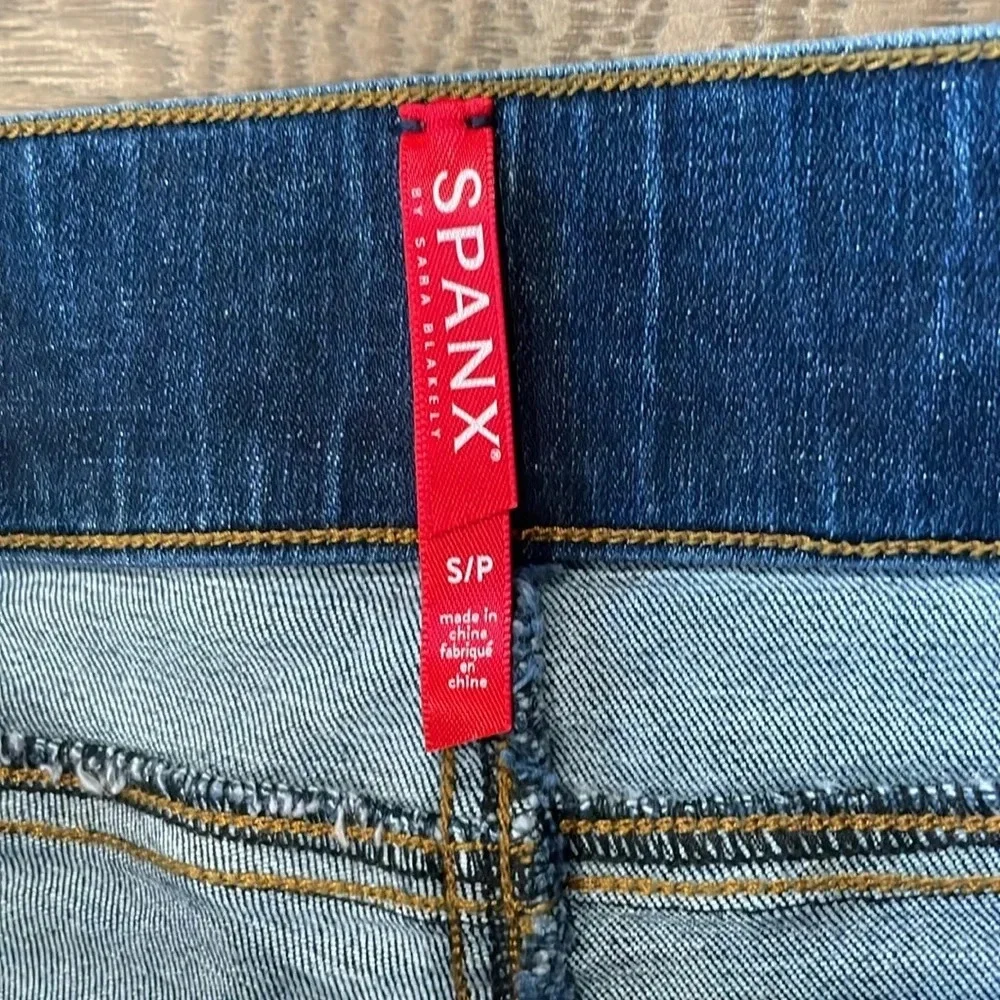 SPANX Distressed Skinny Jean Leggings Size Small
